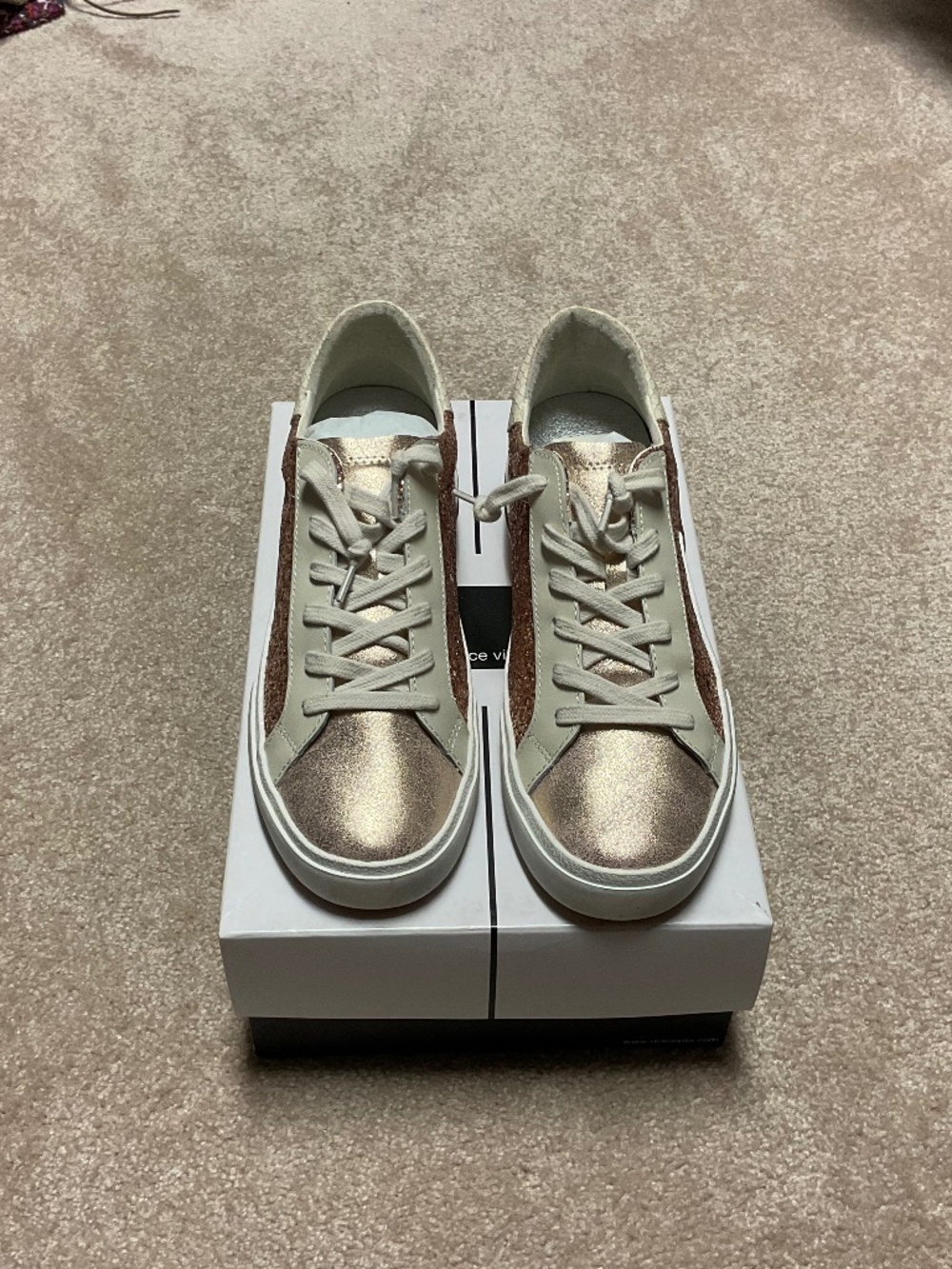 Dolce Vita Zina Rose Gold Sneakers NWT